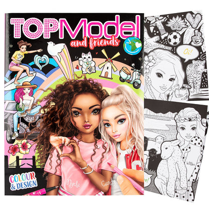 TopModel &amp; Friends Male- og Designbok