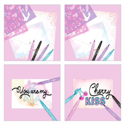 TopModel Håndlettering Boks Sett, Design brev og kort