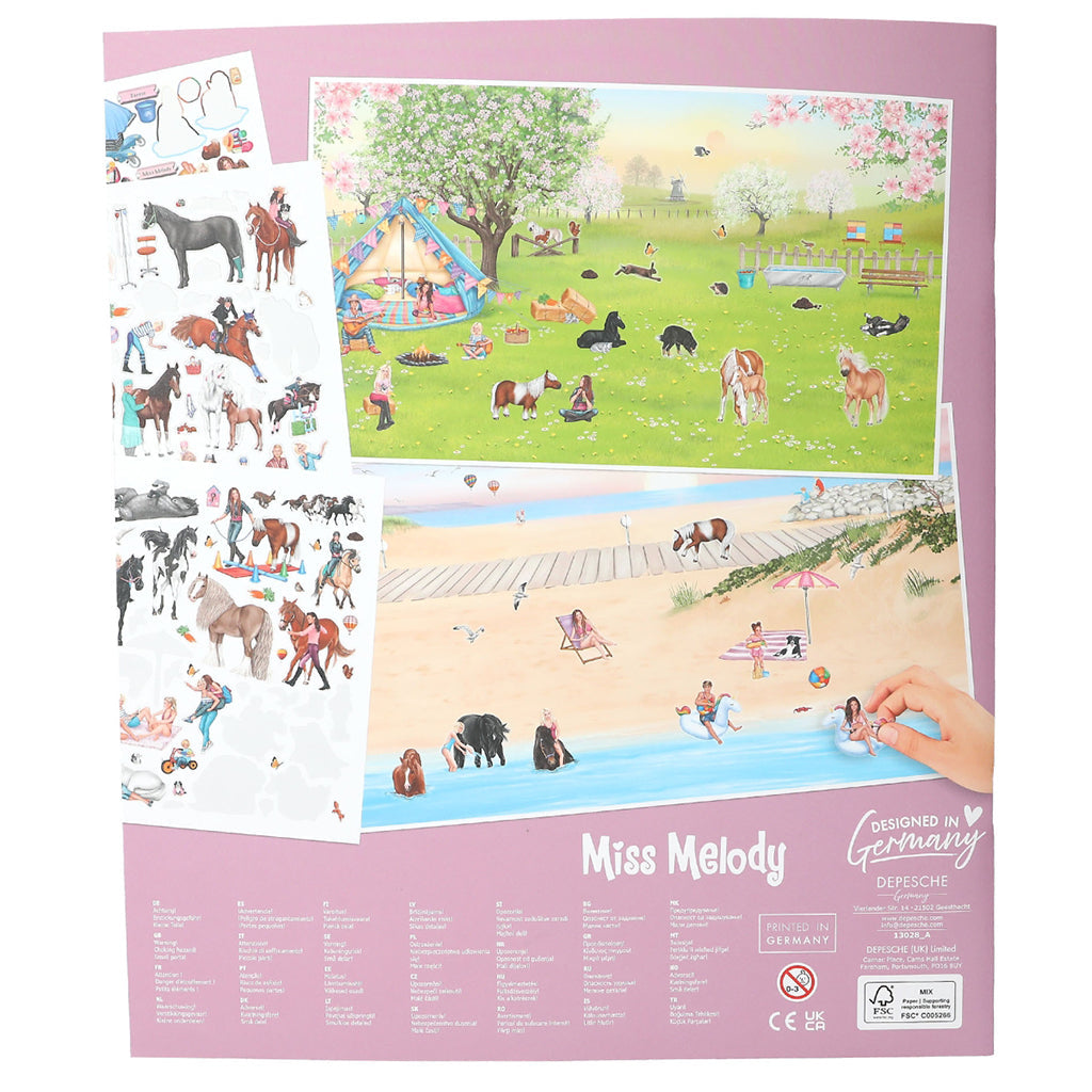 Miss Melody Klistremerkebok