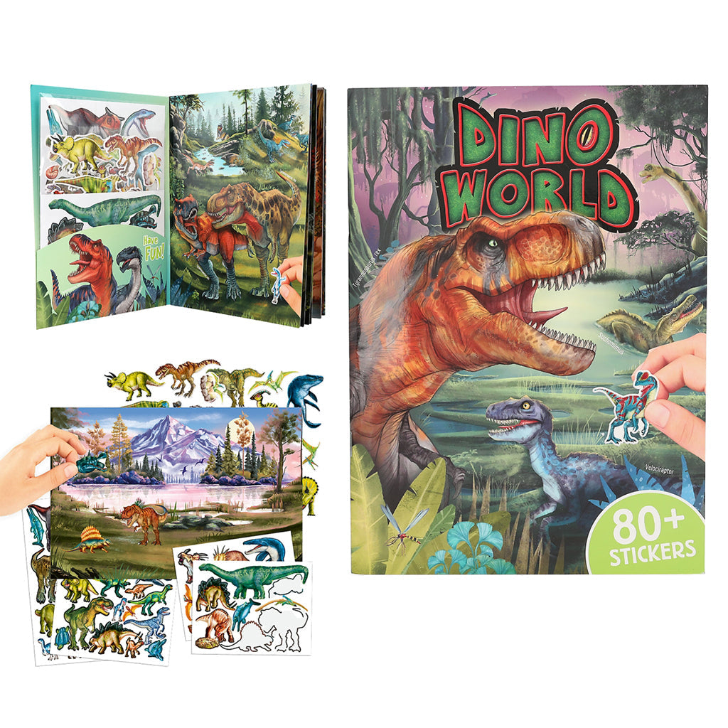 Dino World Stickerworld Puffy, Klistremerkebok
