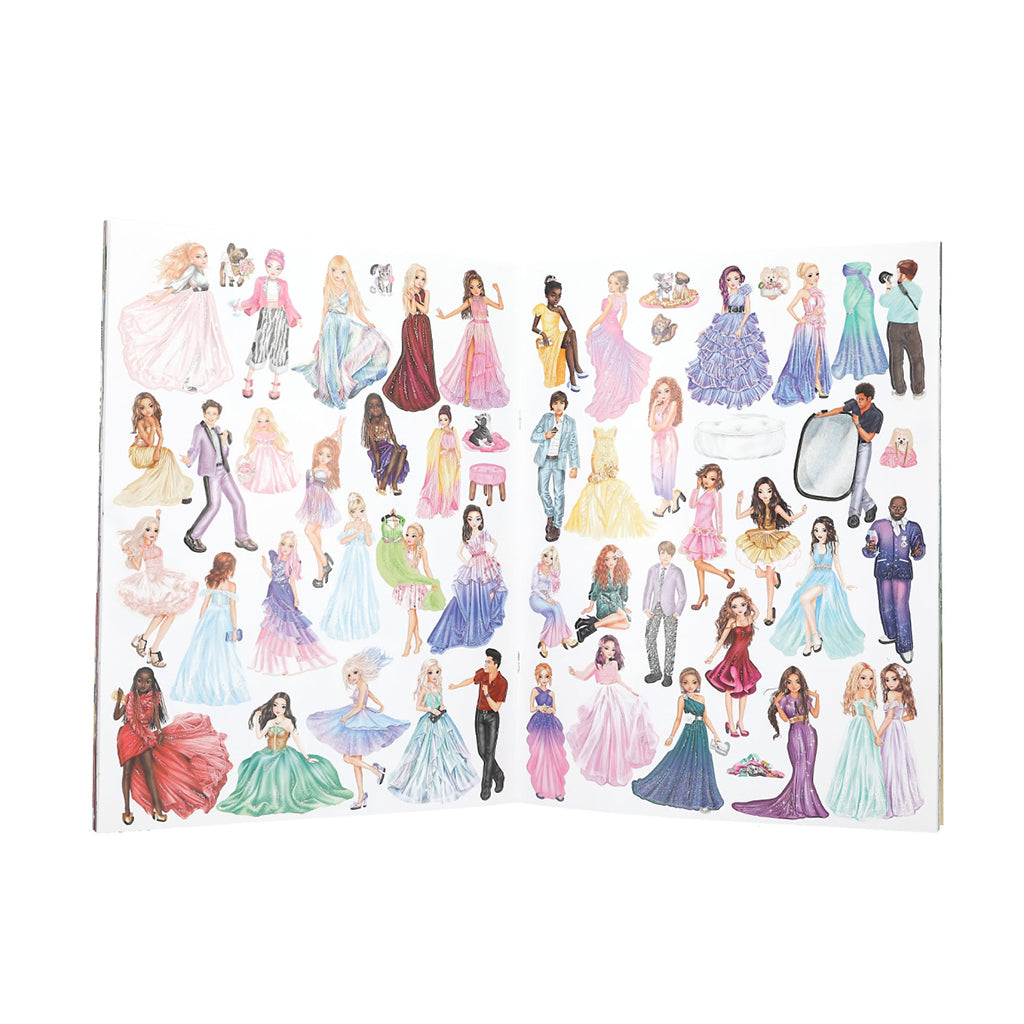 TopModel Glamour Stickerworld, klistremerkebok