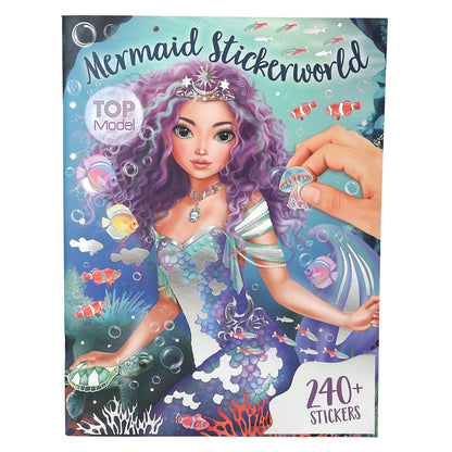 TopModel Metallic Stickerworld, Klistermerkebok - Mermaid