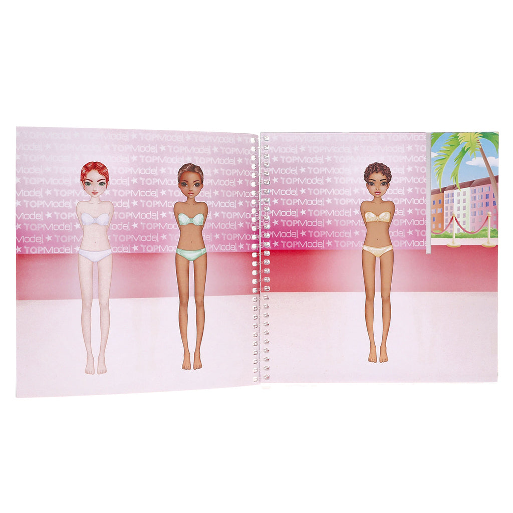 TopModel Dress Me Up Party klistremerkebok, Klistremerkebok