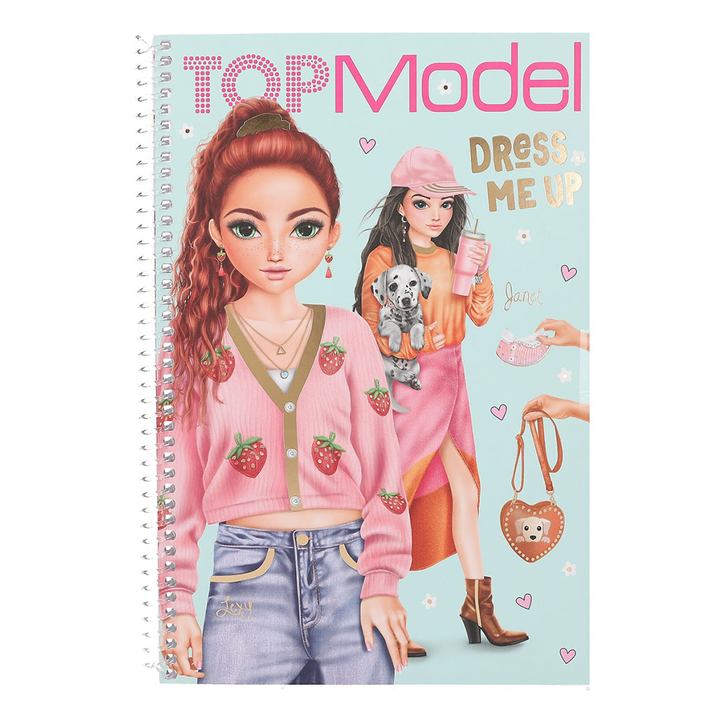 TopModel Dress Me Up Klistremerkebok, Stor klistremerkebok
