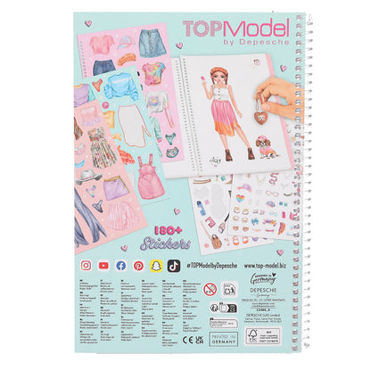 TopModel Dress Me Up Klistremerkebok, Stor klistremerkebok