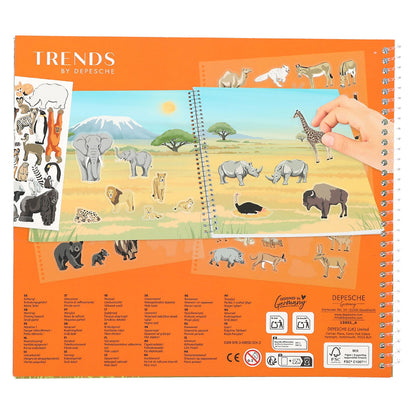 Create your Wild Life, Klistremerkebok med filt-klistremerker