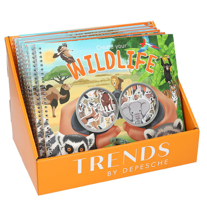 Create your Wild Life, Klistremerkebok med filt-klistremerker
