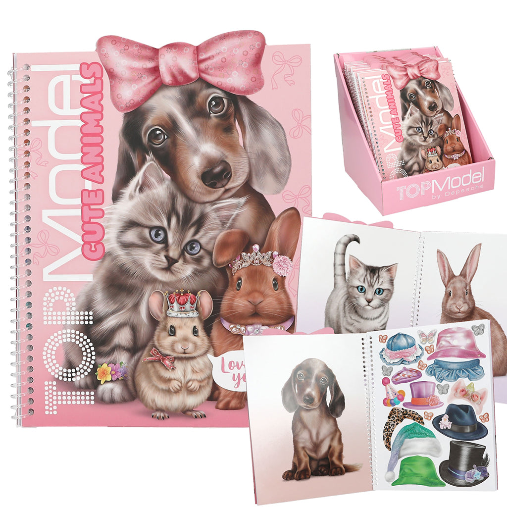 TopModel Dress Me Up Stickerbog, Cute animals