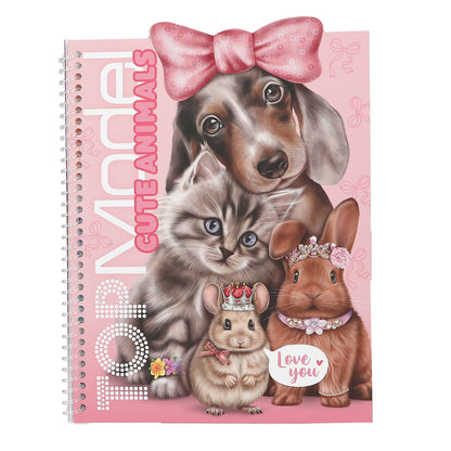 TopModel Dress Me Up Klistremerkebok, Søte dyr