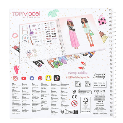 TopModel Dress Me Up stickerbok, klistremerkebok