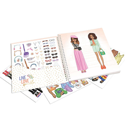 TopModel Dress Me Up stickerbok, klistremerkebok