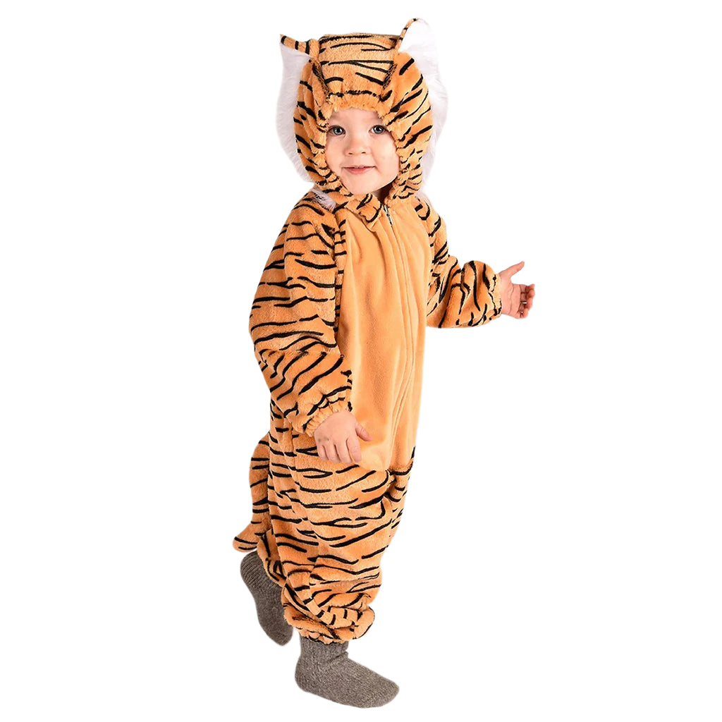 Den gode Fe dyrekostyme, Tiger jumpsuit - 12-18 mnd. og 18 mnd.-2 år