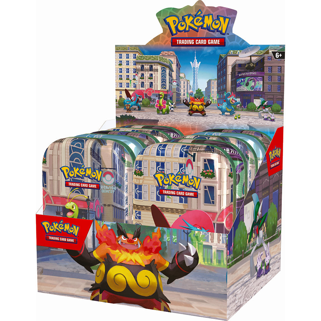 Pokémon Poke Mini Tin June REL, samlereske med boosterpakker – ass.
