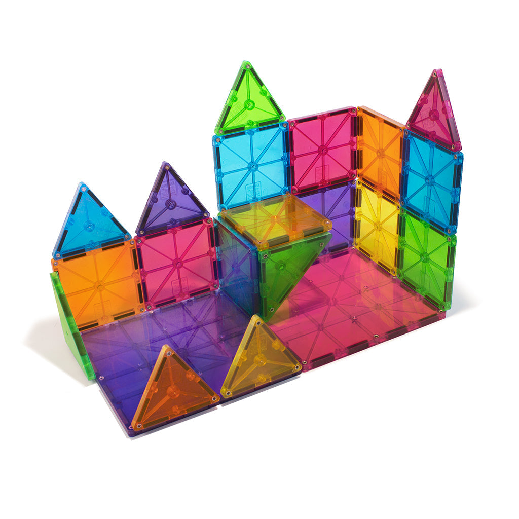 Magna-Tiles Clear Colours, Magnetisk byggesett med 32 deler