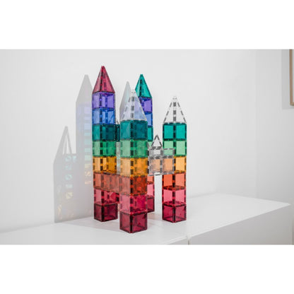 Connetix Square Pack, Magnetisk byggesett med 40 deler - Pastell