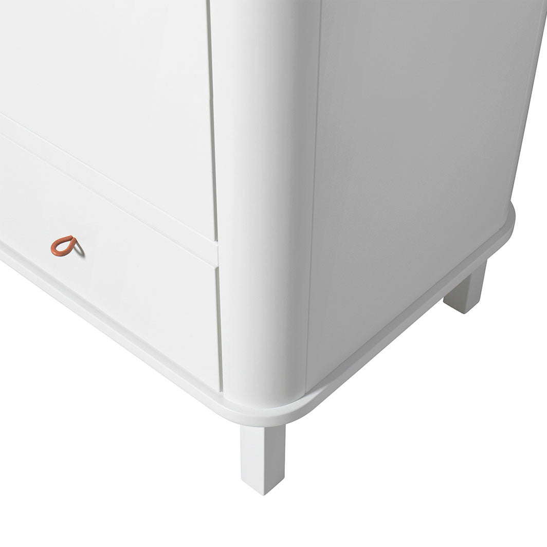 Oliver Furniture Wood klesskap med 3 dører, hvit - høyde 204 cm