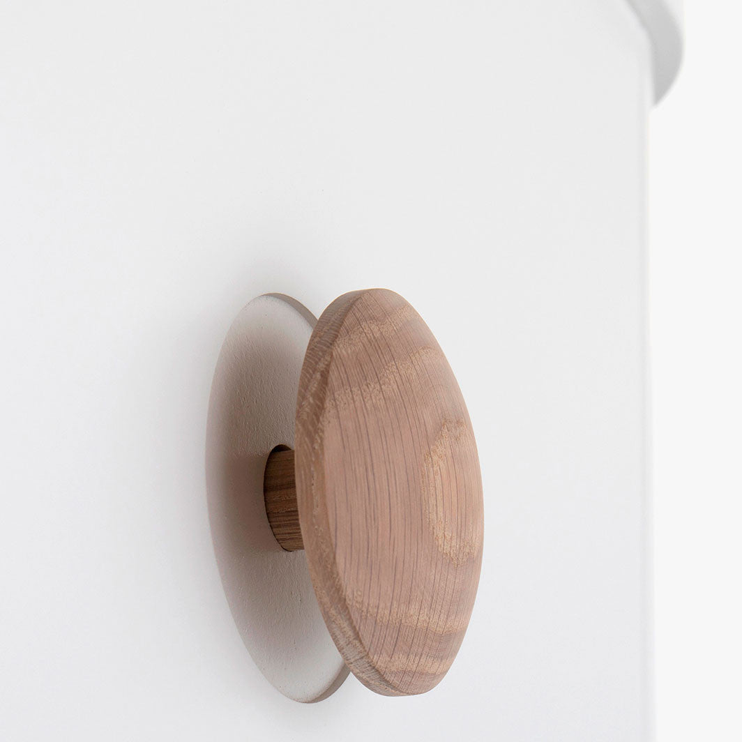 Oliver Furniture Wood kommode, m. seks skuffer - hvit/eik