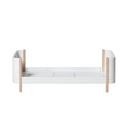 Oliver Furniture, Wood Mini+ juniorseng - hvit/eik