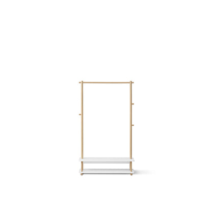 Oliver Furniture, Camp klesstativ - Hvit / Eik