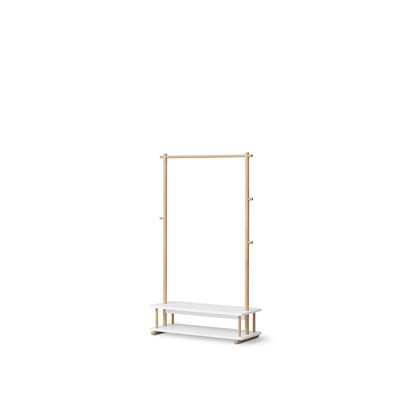 Oliver Furniture, Camp klesstativ - Hvit / Eik