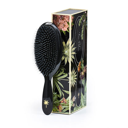 Fan Palm hårbørste, Stardust – Large black glitter