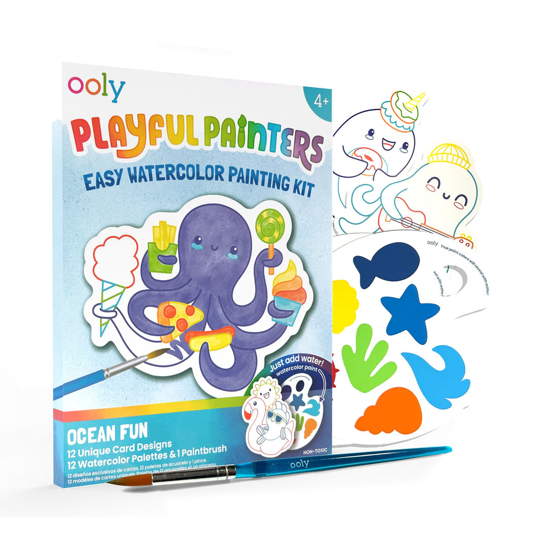 Ooly Vannfargesett, Ocean Pals - Playful Painters