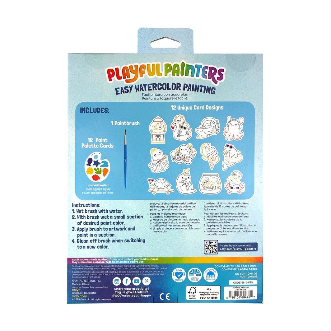 Ooly Vannfargesett, Ocean Pals - Playful Painters