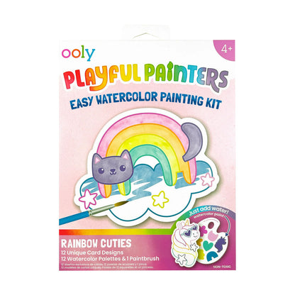 Ooly Vannfargesett, Rainbow Cuties - Playful Painters