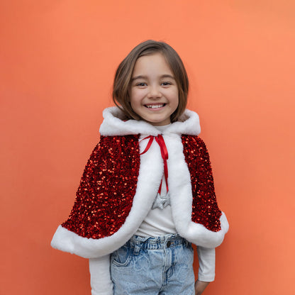 Mimi &amp; Lula - Kappe - Mrs Claus med paljetter til jul
