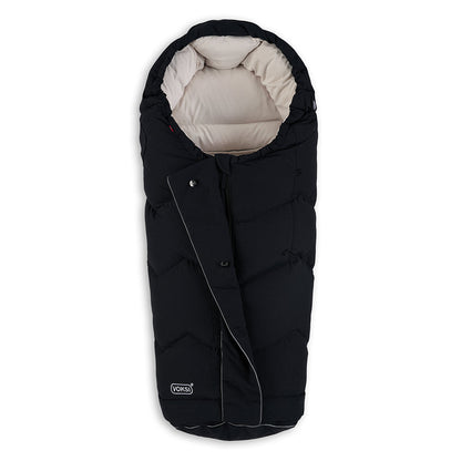 Voksi City kørepose, Black Cream, set forfra med skygge
