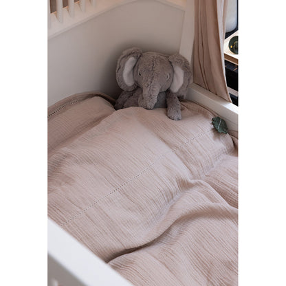 Sebra babysengetøy, musselin - Seabreeze beige