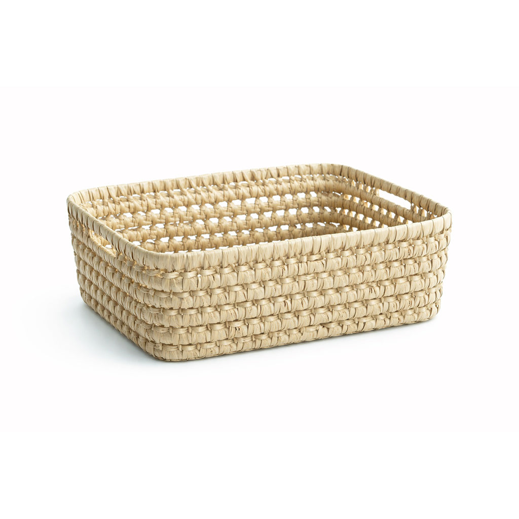 Lubilu kurv av palmeblader, L38 - 38 x 29 x 19 cm