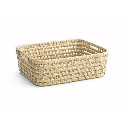 Lubilu kurv av palmeblader, L38 - 38 x 29 x 19 cm