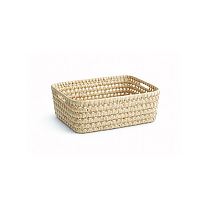 Lubilu kurv av palmeblader, L34 - 34 x 25 x 12 cm