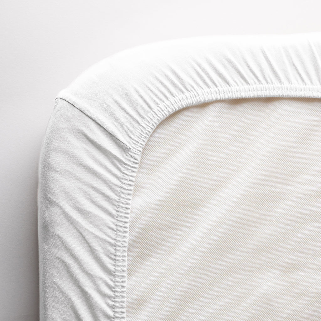 Sebra Jersey laken, baby 70 x 120 cm - Hvit