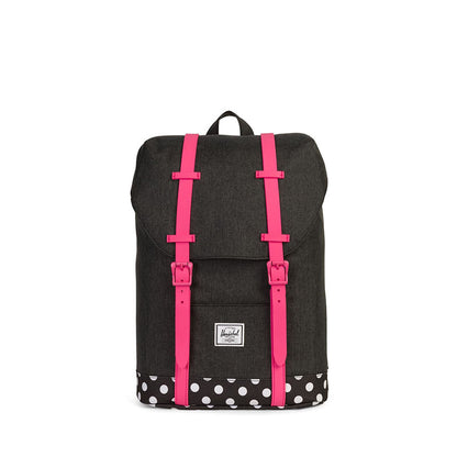 Herschel ryggsekk, Retreat Youth - Black crosshatch
