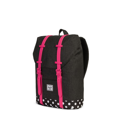 Herschel ryggsekk, Retreat Youth - Black crosshatch