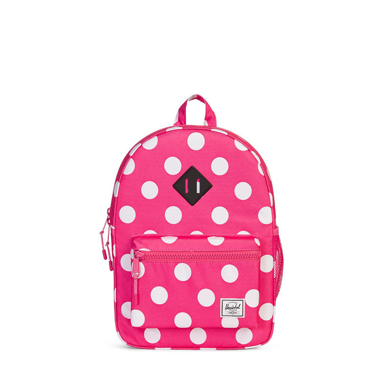 Herschel ryggsekk, Heritage Youth, medium - Polka dot fandango pink
