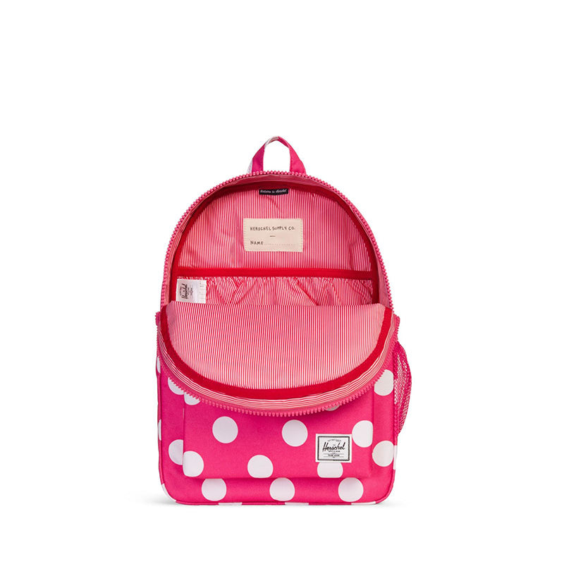Herschel ryggsekk, Heritage Youth, medium - Polka dot fandango pink
