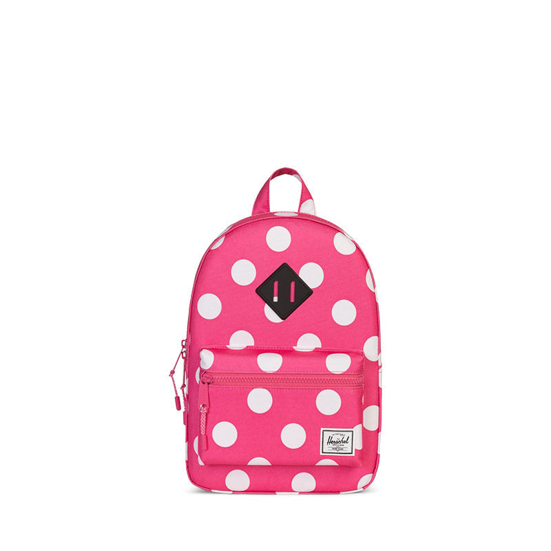 Herschel ryggsekk, Heritage Kids, liten - Polka dot fandago pink