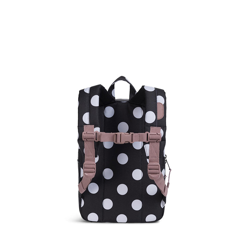Herschel ryggsekk, Heritage Kids, liten - polka dot/ash rose