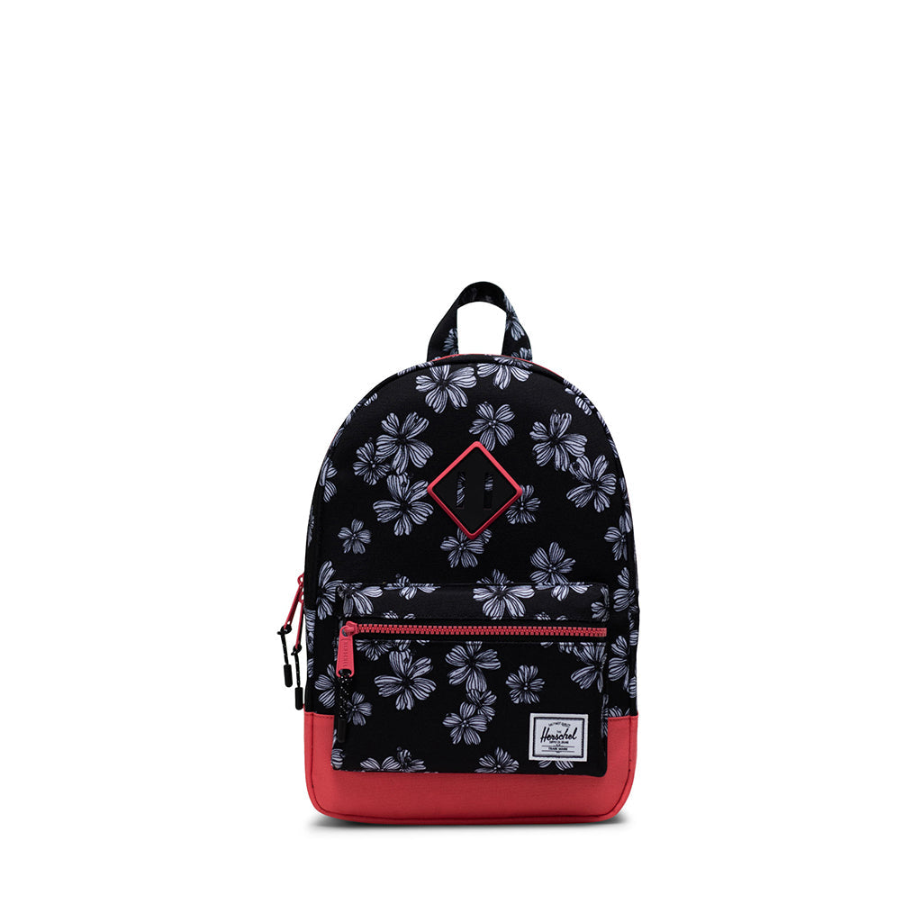 Herschel ryggsekk, Heritage Kids, liten - Sketch Bloom/Calypspo Coral