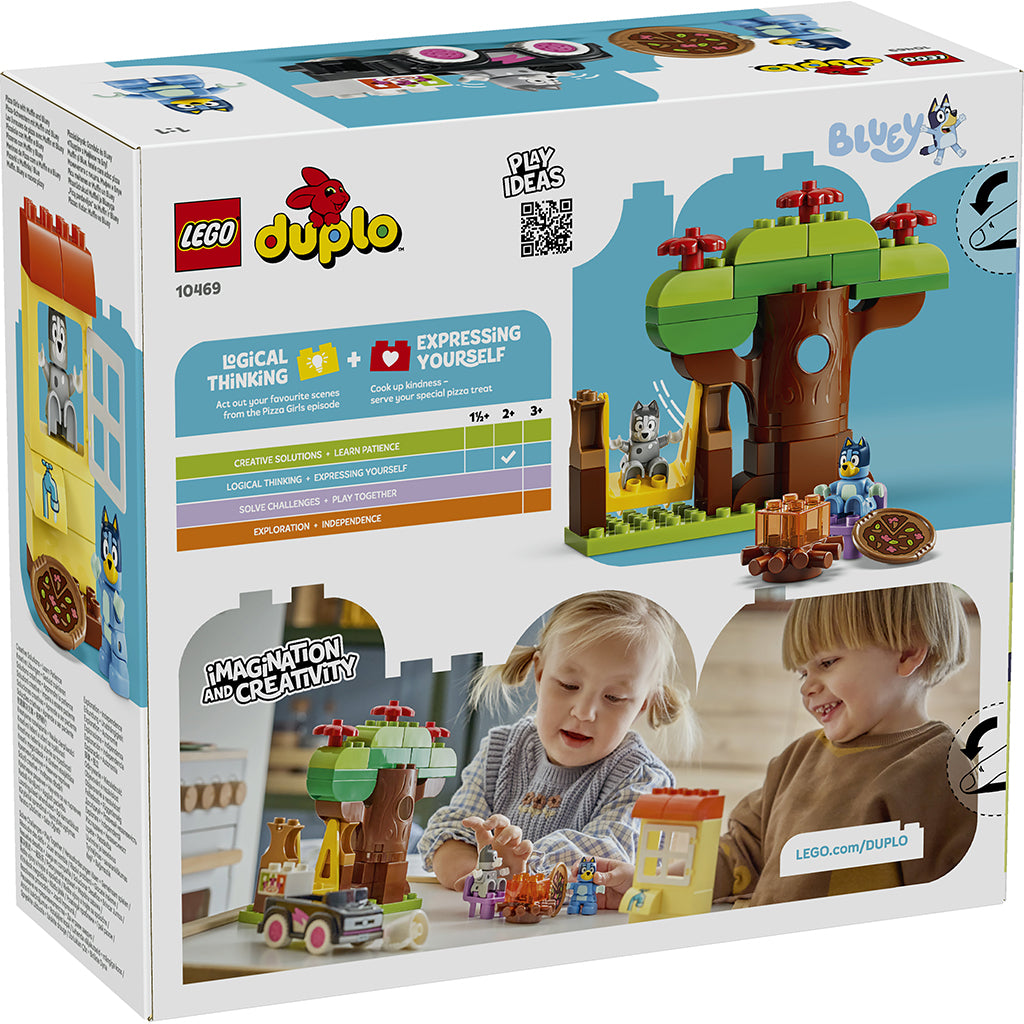 LEGO® DUPLO® Bluey Pizza-piger med Muffin og Bluey