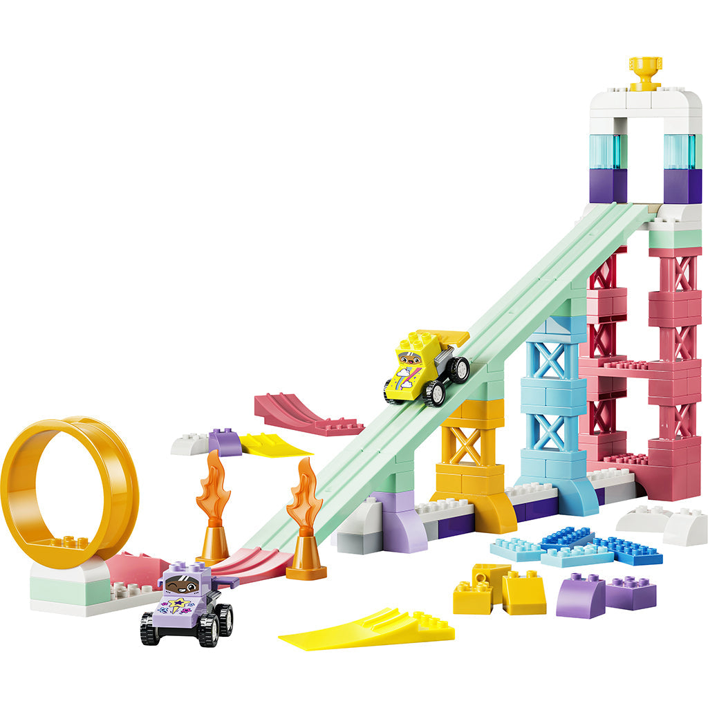LEGO® DUPLO® 3-i-1 kreative ramper med kjøretøy