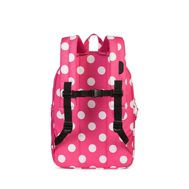Herschel ryggsekk, Heritage Youth, XL - Polka dot fandango pink