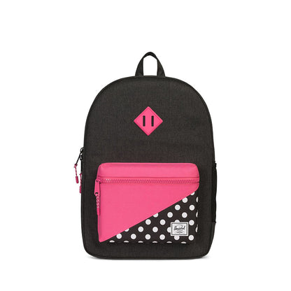 Herschel ryggsekk, Heritage Youth, XL - Black crossbatch polka dot