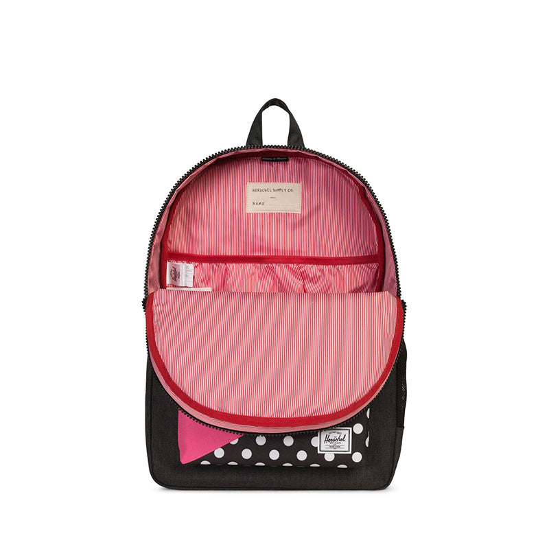Herschel ryggsekk, Heritage Youth, XL - Black crossbatch polka dot