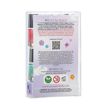 Souza neglelakksett for barn, 6 stk - Party