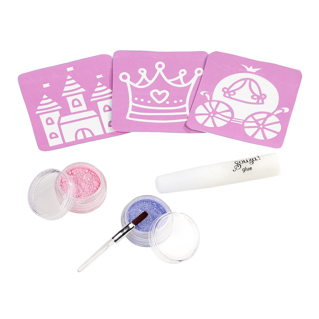 Souza glitter tatoveringssæt, Prinsesse