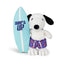 Snoopy Bamse med surfbræt, 22 cm